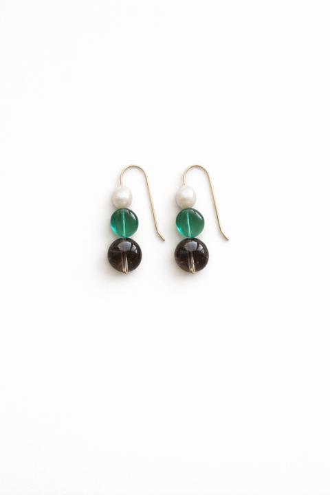 Sage and Pearl Earrings