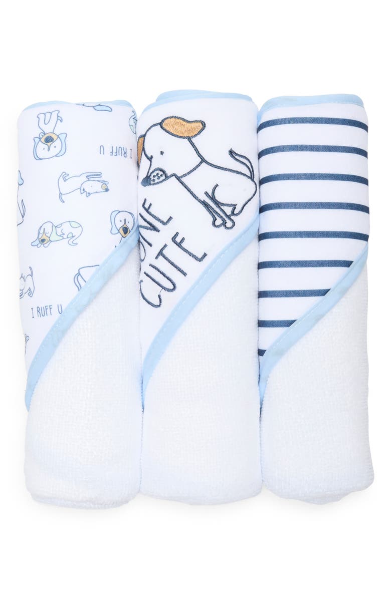 Cutie Pie Baby 3-Pack Hooded Towels, Main, color, 