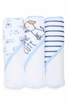 Cutie Pie Baby 3-Pack Hooded Towels