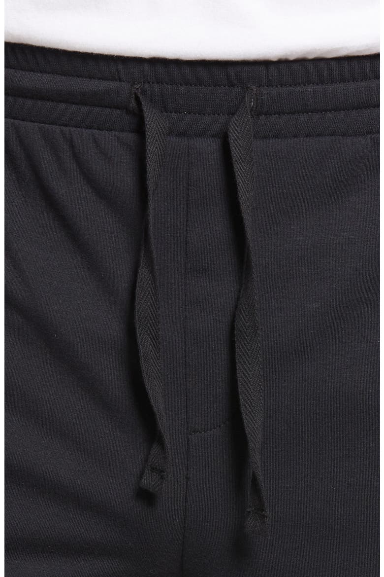 Stretch Knit Lounge Shorts, Alternate, color, BLACK CAVIAR