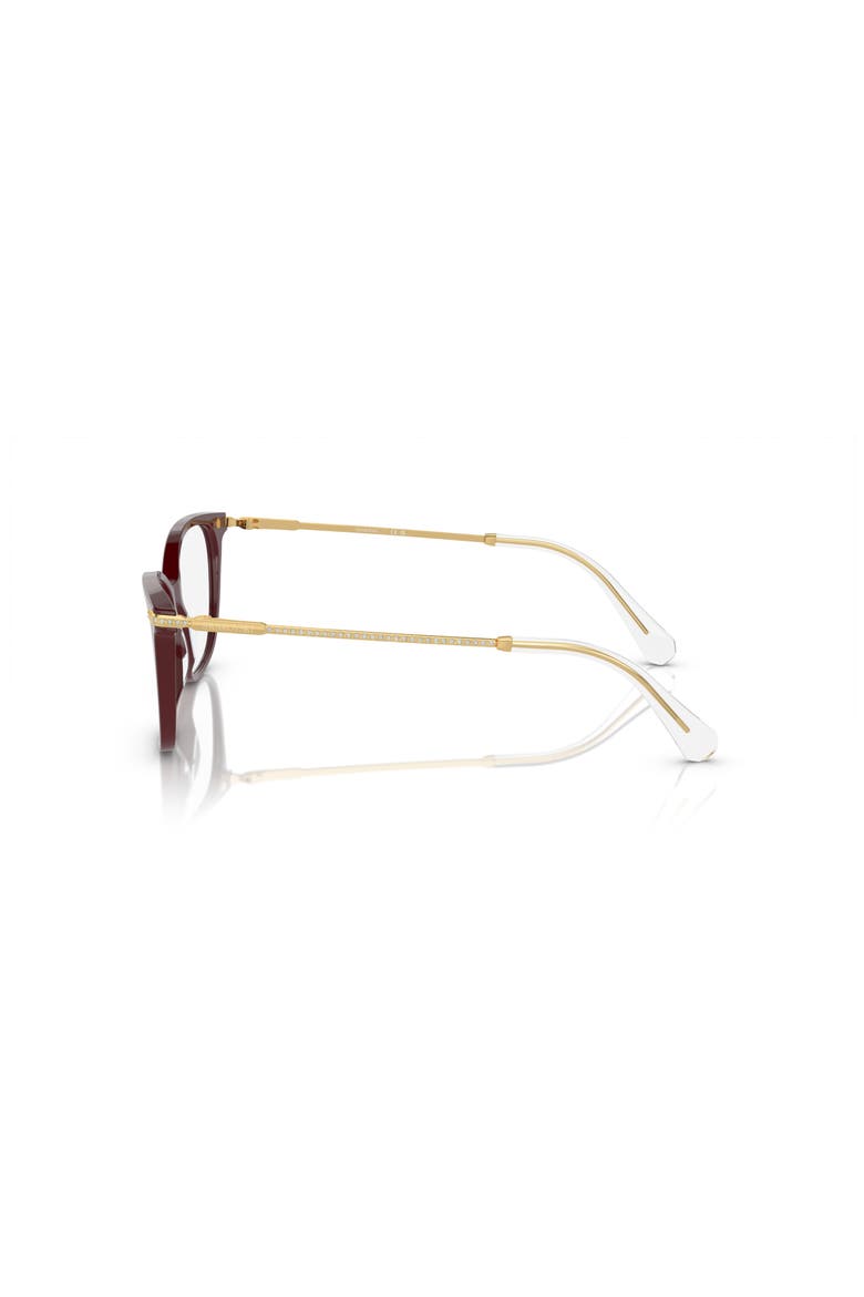 54mm Square optical glasses, Alternate, color, Red