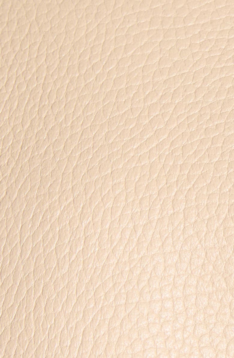 TOM FORD Tumbled Leather Harrington Jacket, Alternate, color, Stone