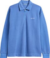 Carhartt Work In Progress Cotton Piqué Quarter Zip Pullover