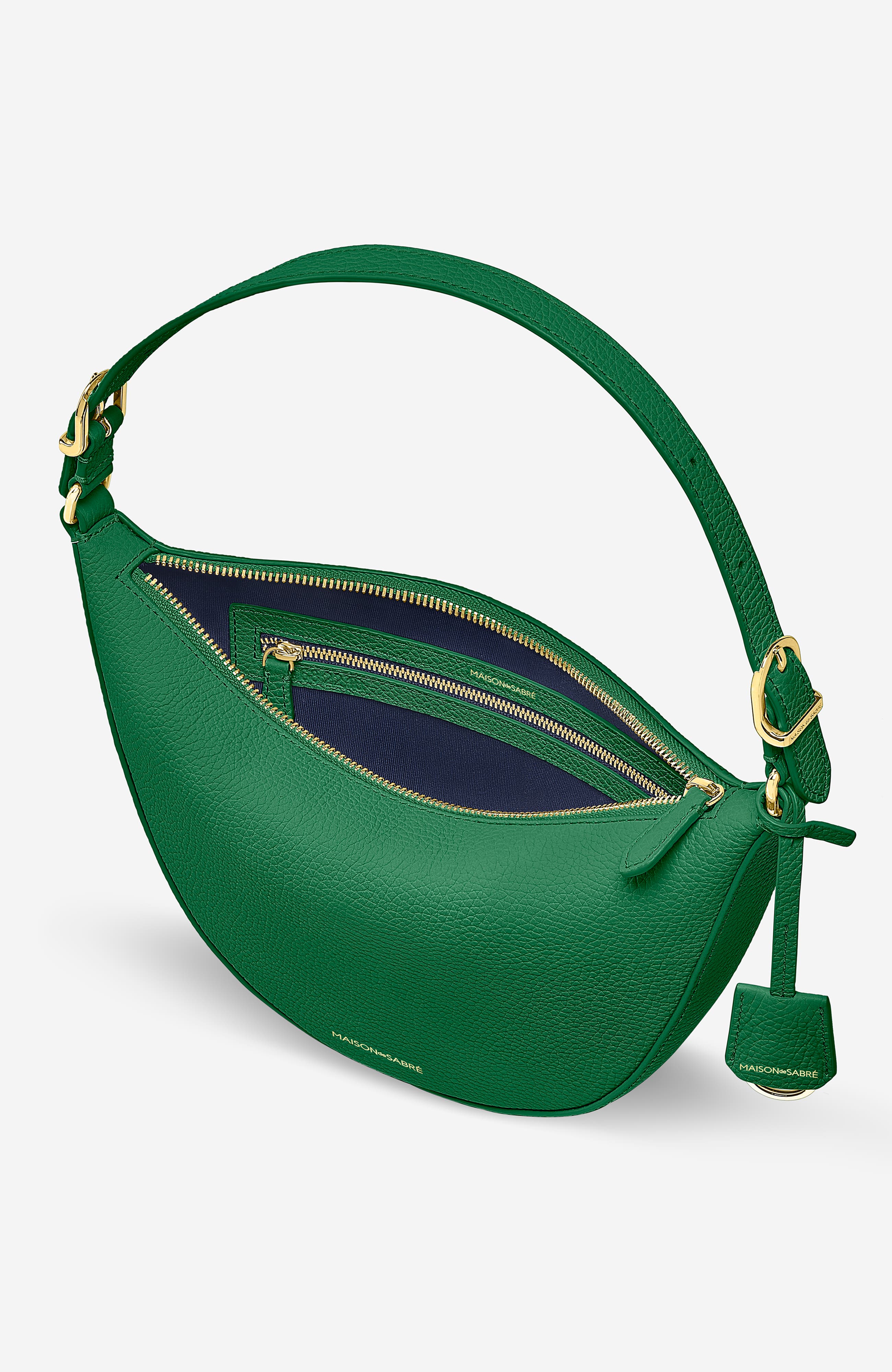 MAISON de SABRÉ Mini Leather Hobo Bag, Alternate, color, 