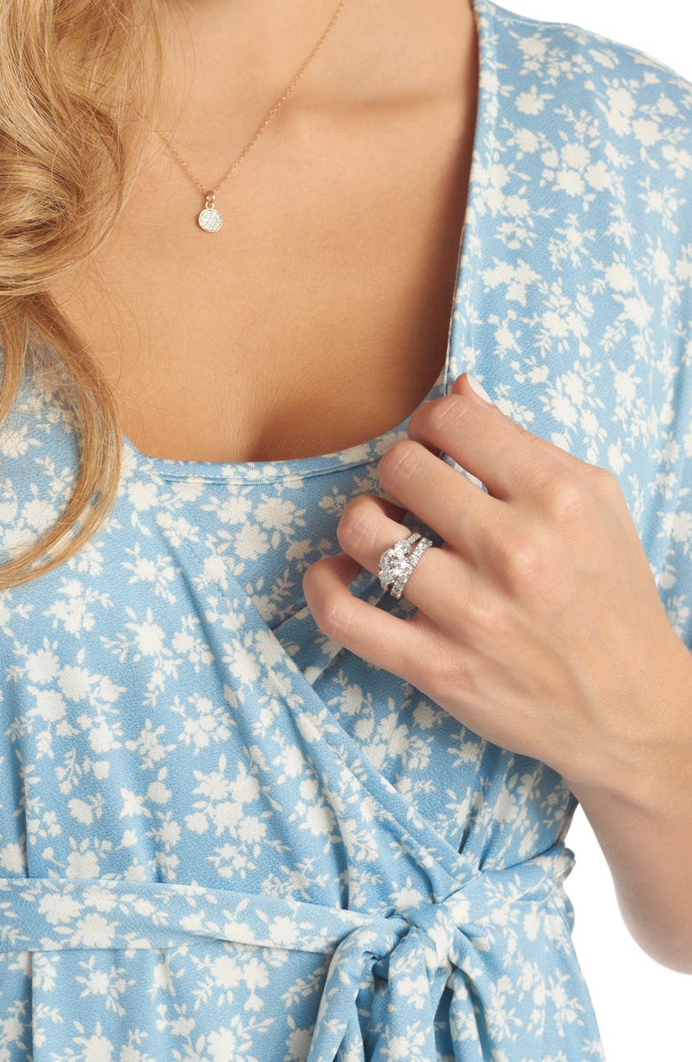 Everly Grey Kristi Floral Maternity/Nursing Dress, Alternate, color, 