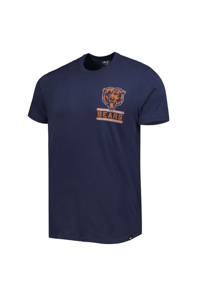Men's '47 Navy Chicago Bears Open Field Franklin T-Shirt, Alternate, color, Navy