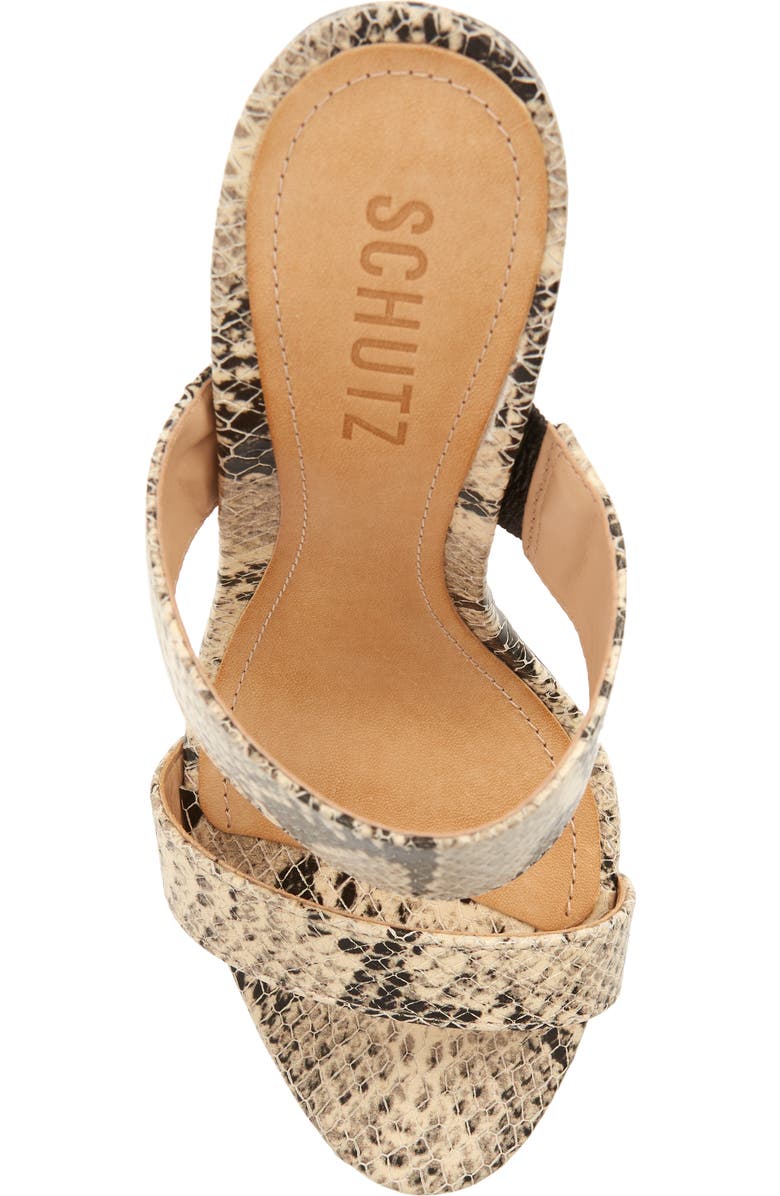 Schutz Veridiana Transparent Column Heel Slide Sandal, Alternate, color,