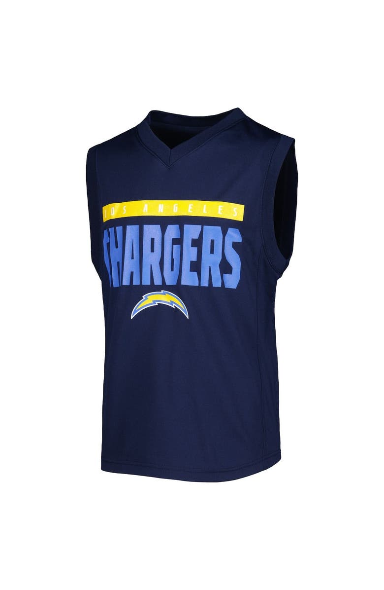 Outerstuff Youth Justin Herbert Navy Los Angeles Chargers Fast Track Player Name & Number Tank Top, Alternate, color, 