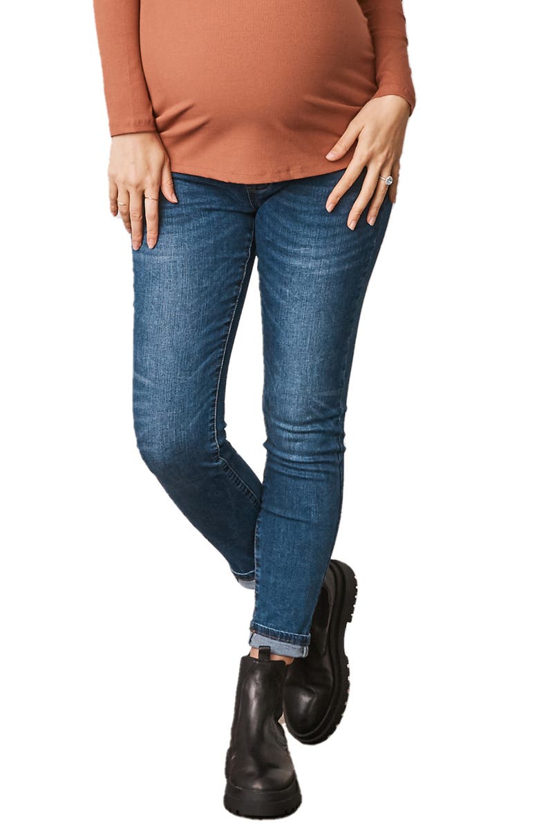 Angel Maternity Over the Bump Maternity Jeans, Main, color,