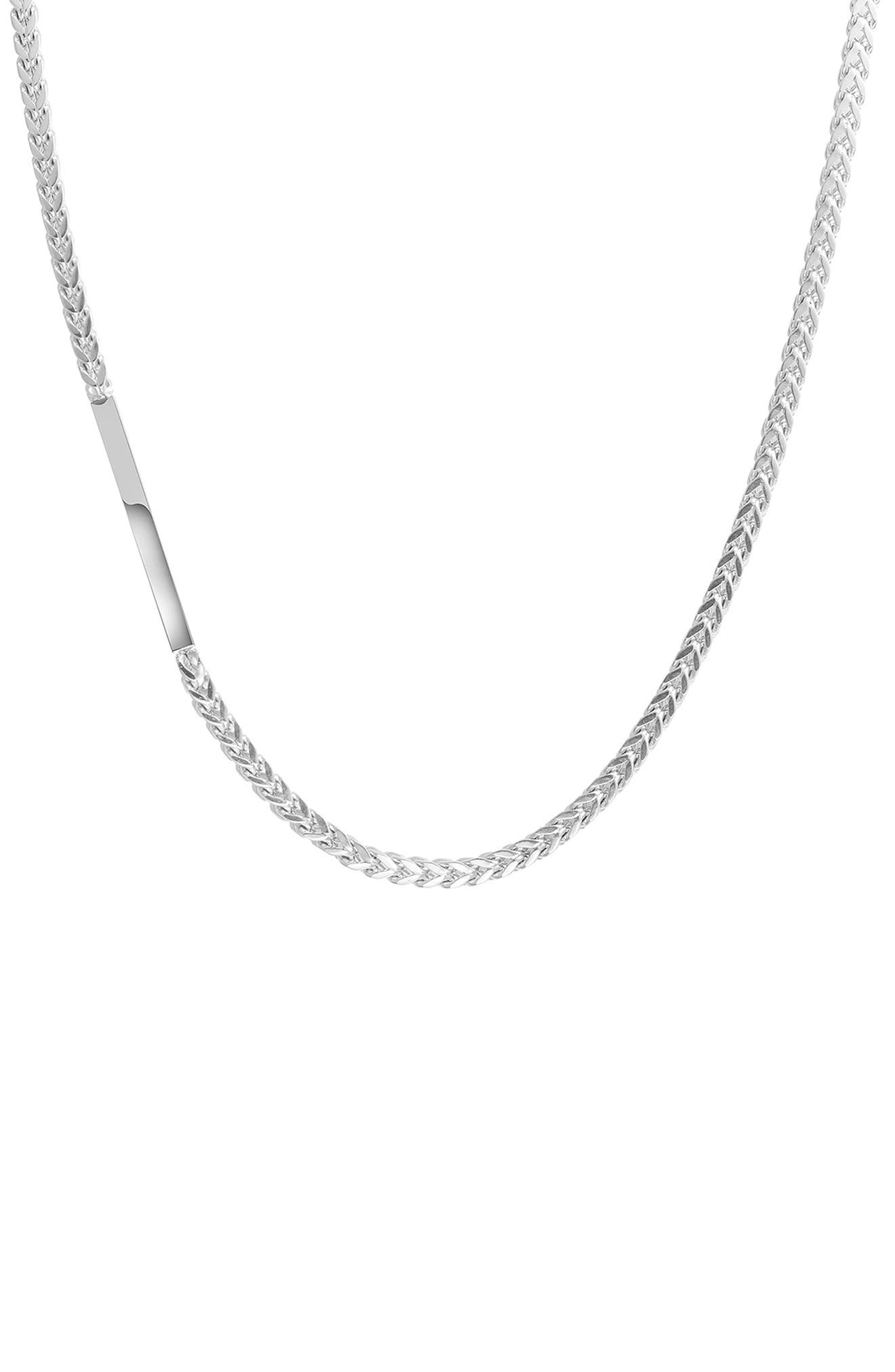 VAN HEUSEN Men's Bar Detail Franco Chain Necklace