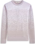 Bugatchi Pattern Crewneck Merino Wool Sweater
