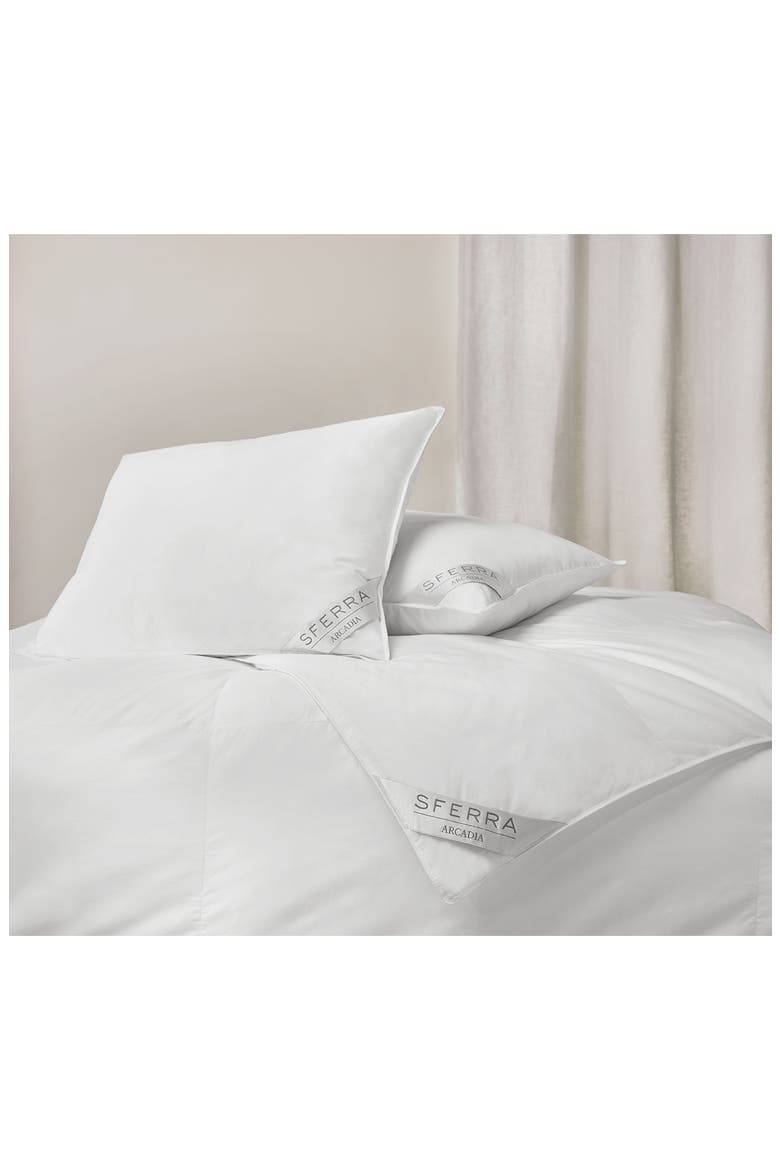 Arcadia Medium Down Alternative Bed Pillow, Alternate, color, WHITE