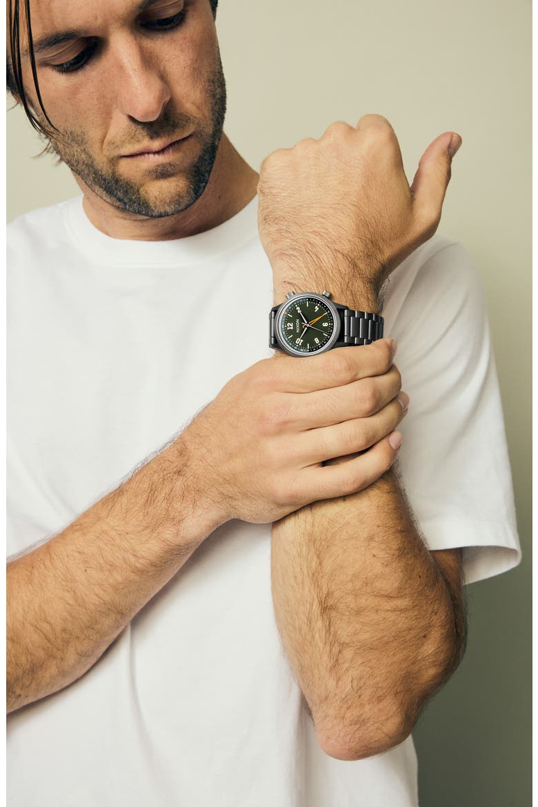 Drifter 40 Watch, 40mm, Alternate, color, GUNMETAL / KOBU GREEN