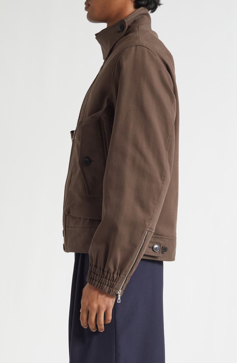Dries Van Noten Venice Layered Pocket Jacket, Alternate, color, Mud