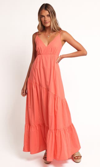 Forbes Tiered Cotton Maxi Dress