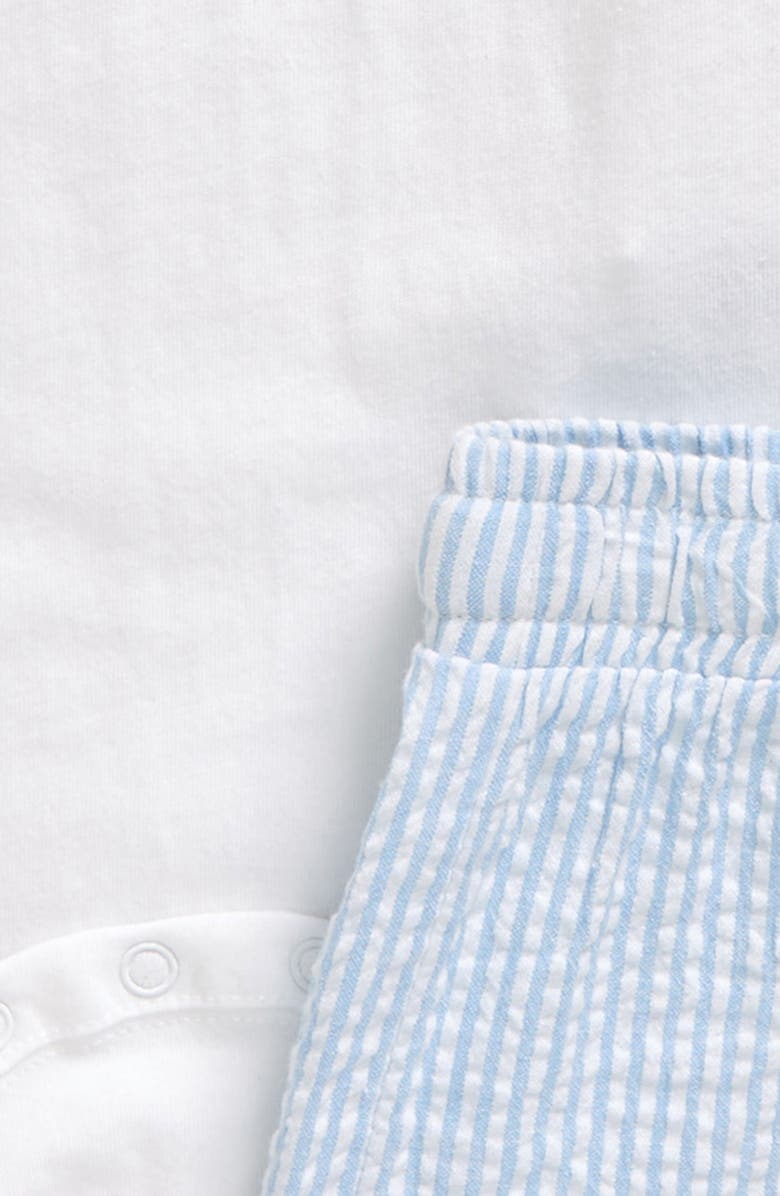 Nordstrom Cotton Polo Bodysuit & Shorts Set, Alternate, color, 