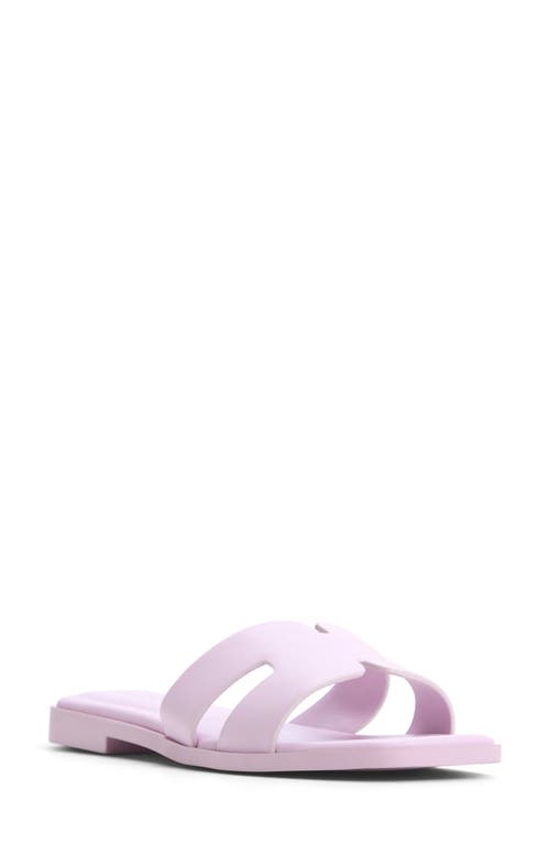 Aldo Itsandal Slide Sandal In Light Purple