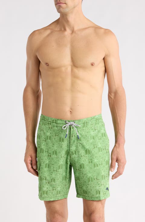 Baja Palm Tini 8-Inch UPF 30+ Swim Trunks