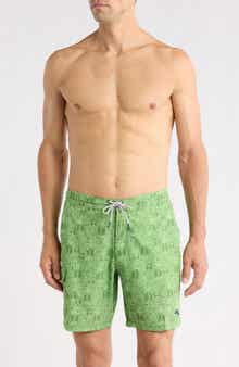 Baja Palm Tini 8-Inch UPF 30+ Swim Trunks