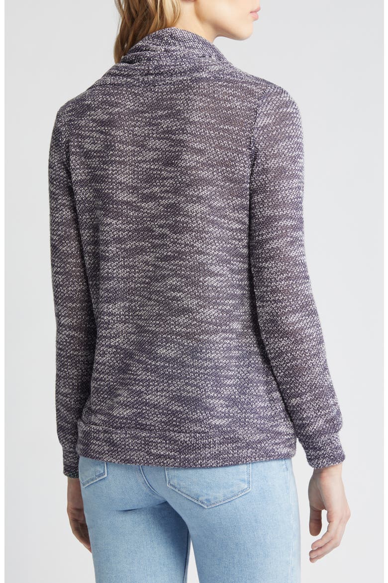 Cowl Neck Pullover, Alternate, color, NAVY