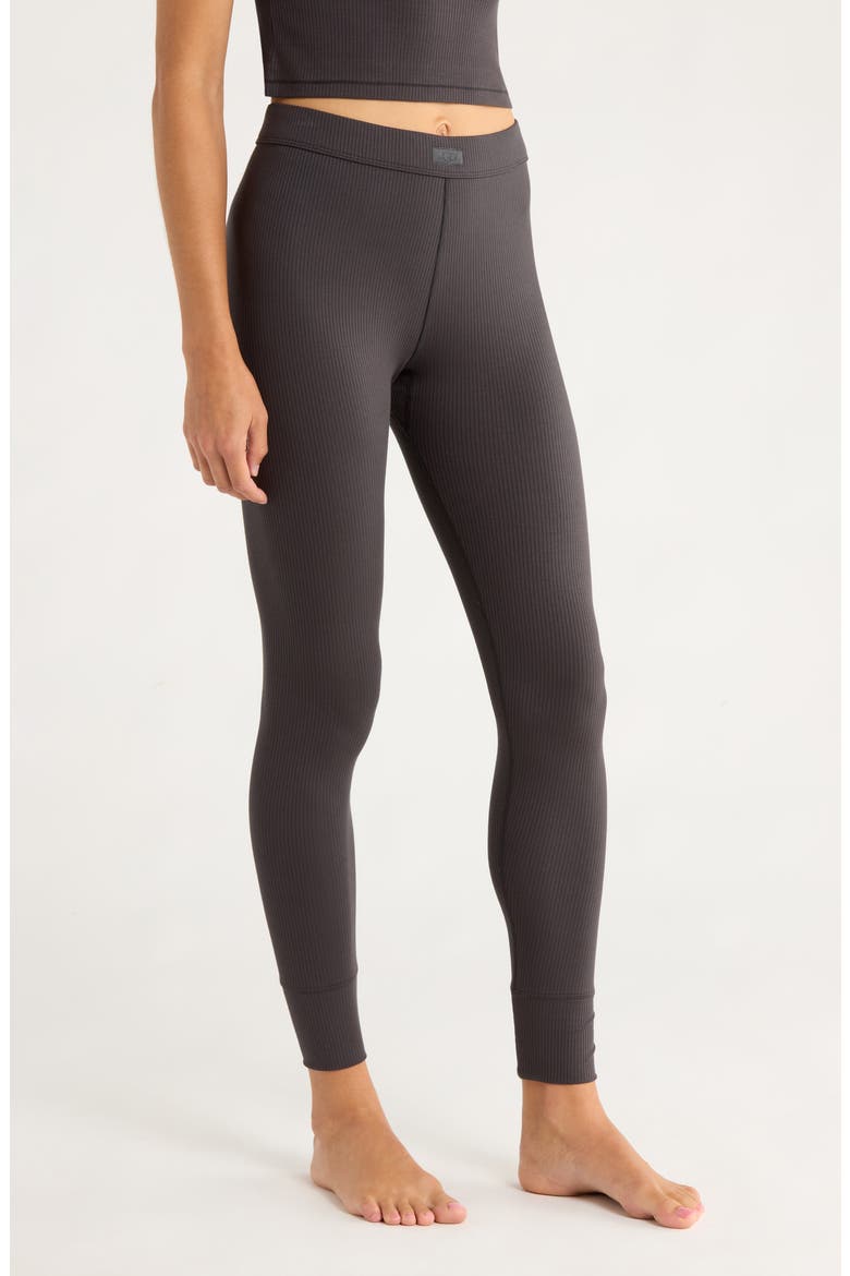 Paloma II Rib High Waist Lounge Leggings, Alternate, color, INK