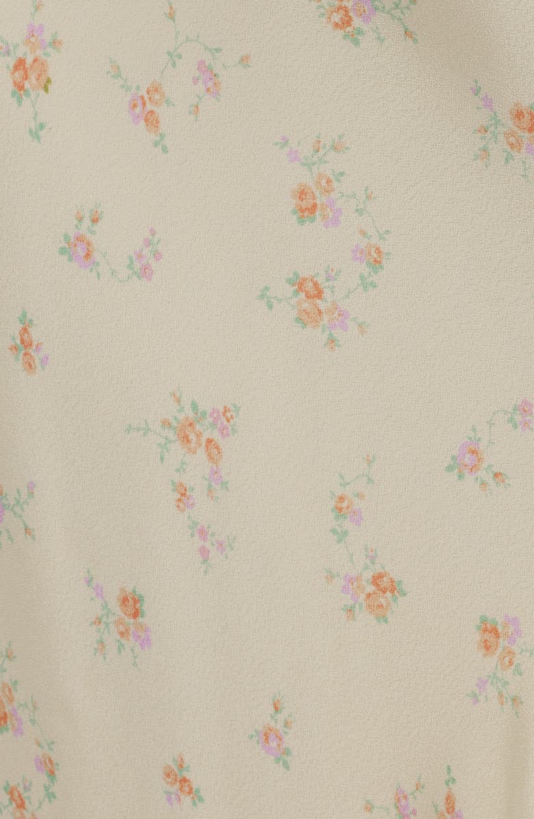 LoveShackFancy Silvia Floral Print Maxi Skirt, Alternate, color, Lemon Haze