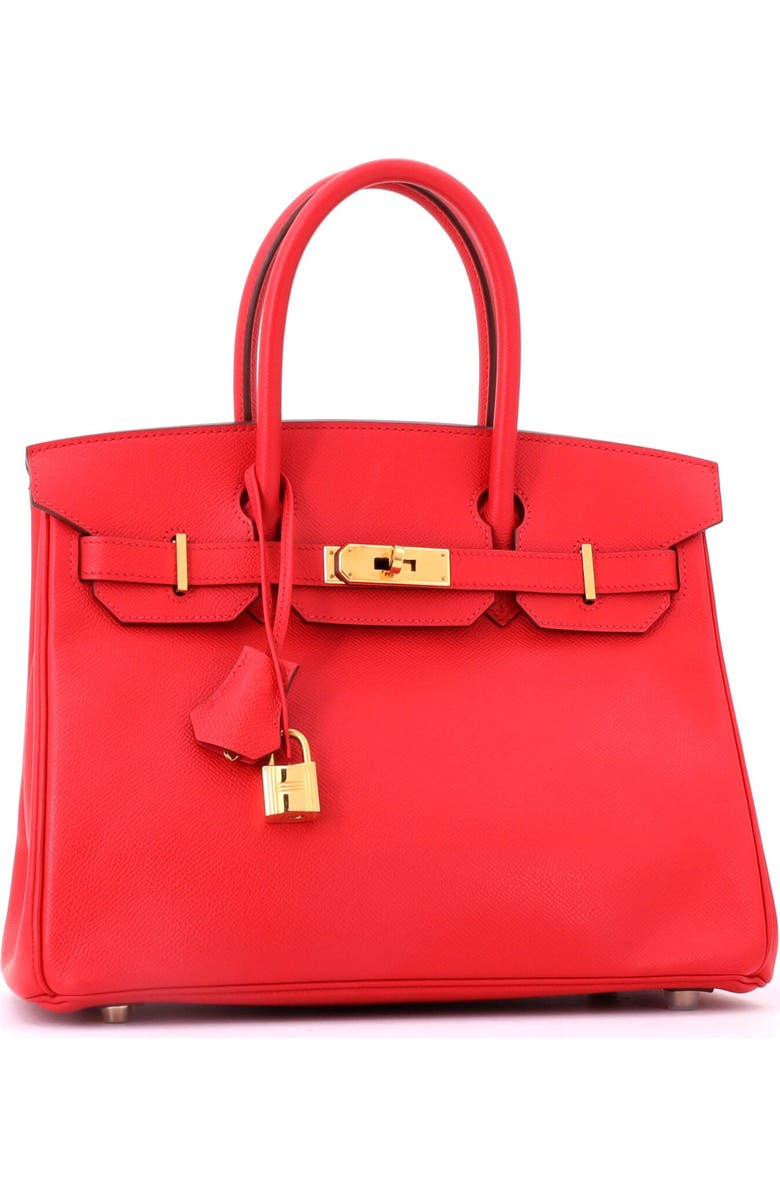 Pre-Owned Hermes Birkin Handbag Red Epsom with Gold Hardware 30, Alternate, color, Bougainvillier
