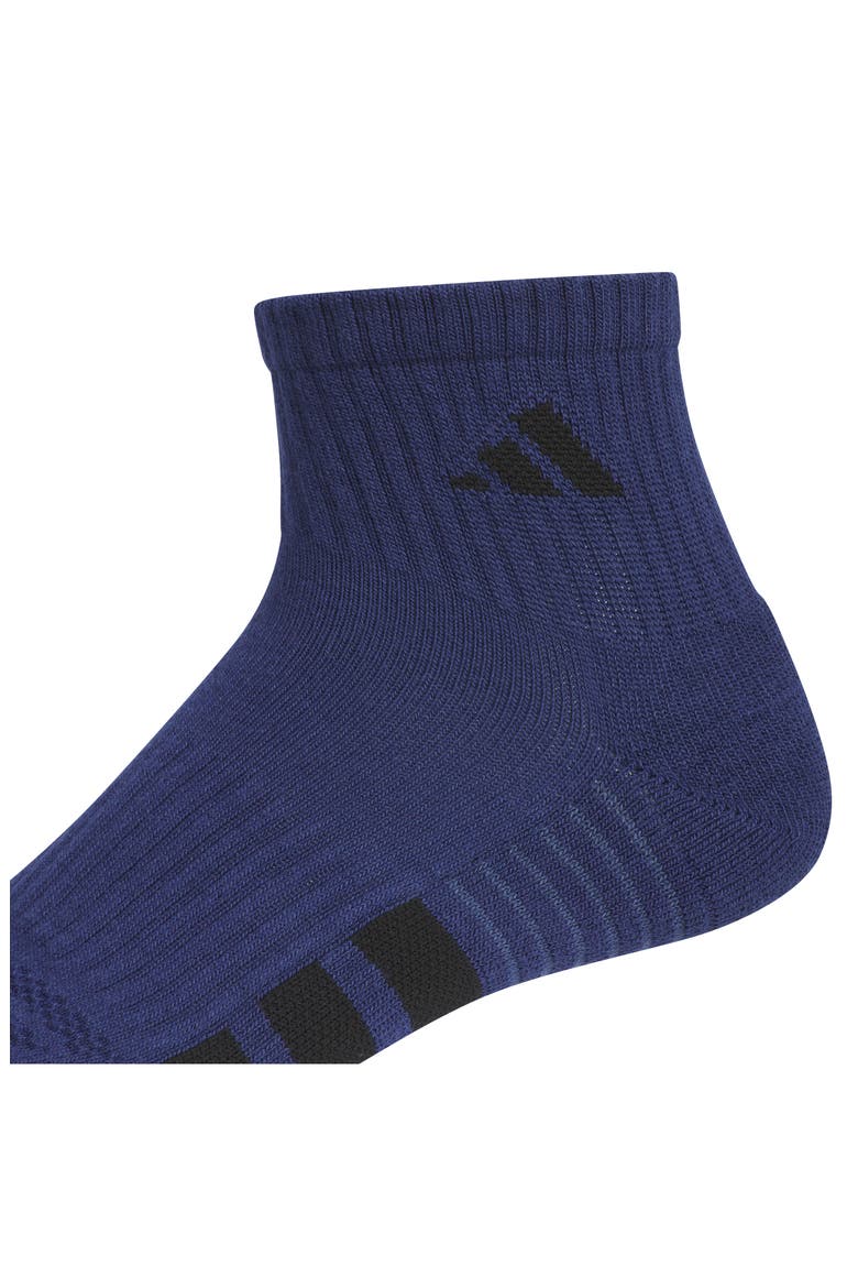 Cushioned 4.0 3-Pack Quarter Socks, Alternate, color, DARK BLUE/ WHITE/ HEATHER