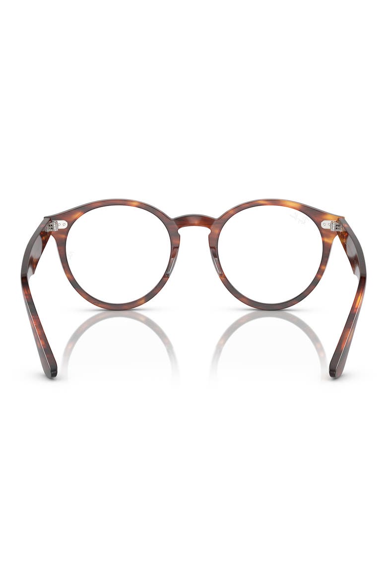 49mm Round Optical Glasses, Alternate, color, STRIPED HAVANA