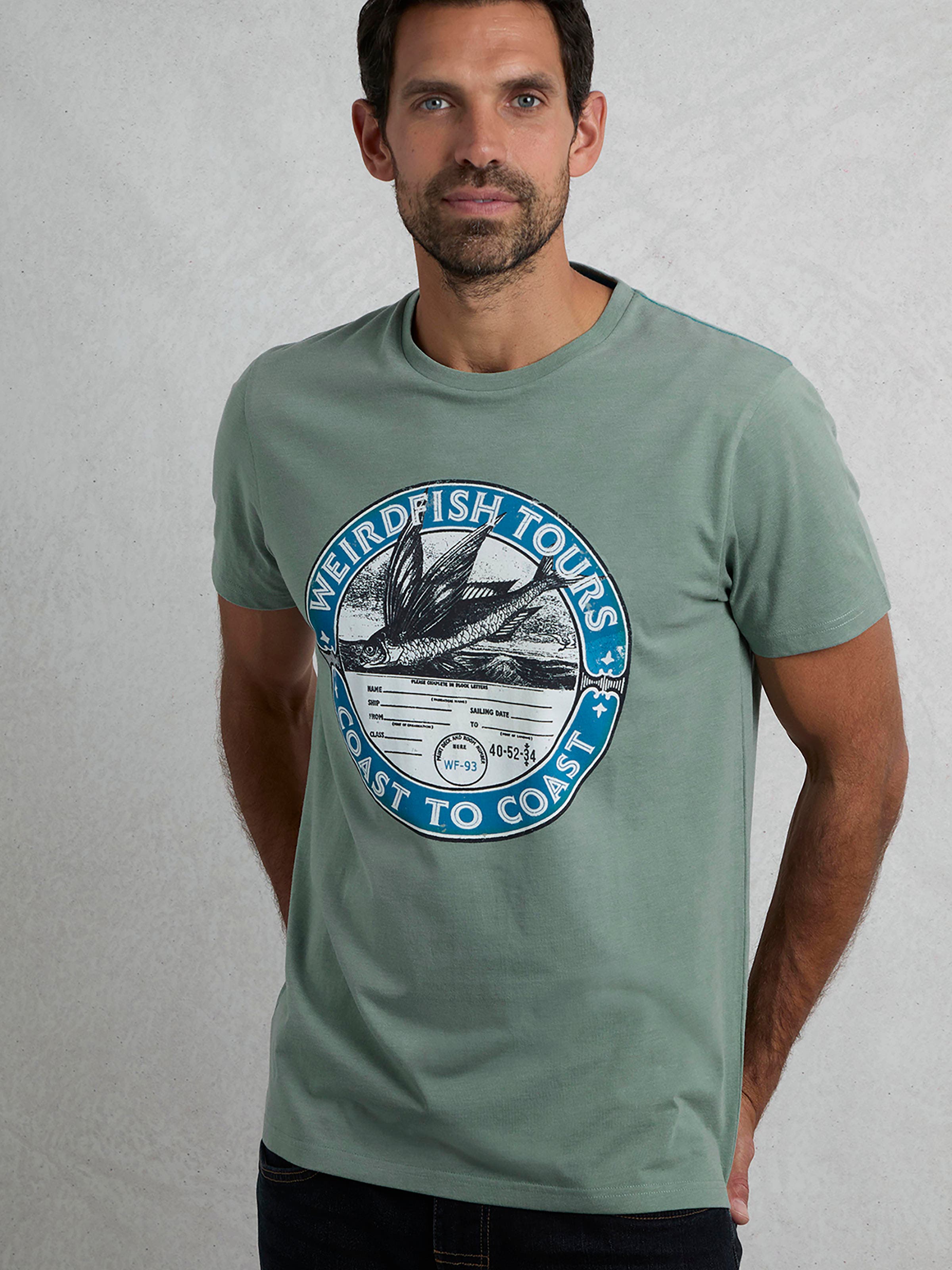 Coasting Front Print Graphic T-Shirt