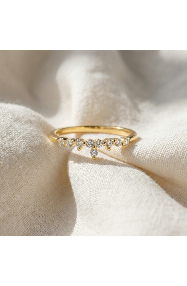 Bliss Diamond 1/5Ct Stackable Diamomnd Anniversary Ring Wedding Band 14k Gold Lab Grown, Alternate, color, 14K Yellow Gold