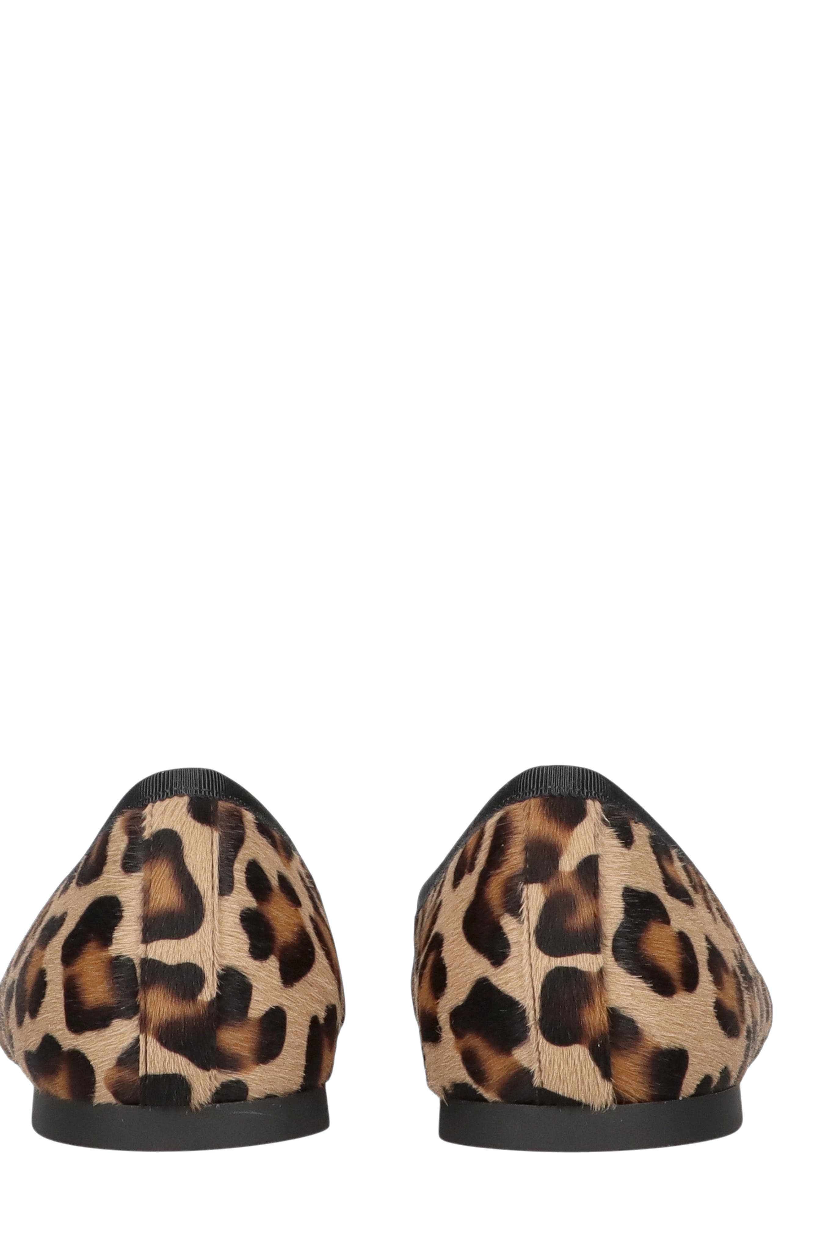 Pretty Ballerinas Round Toe Leopard Ballet Flat, Alternate, color, Black