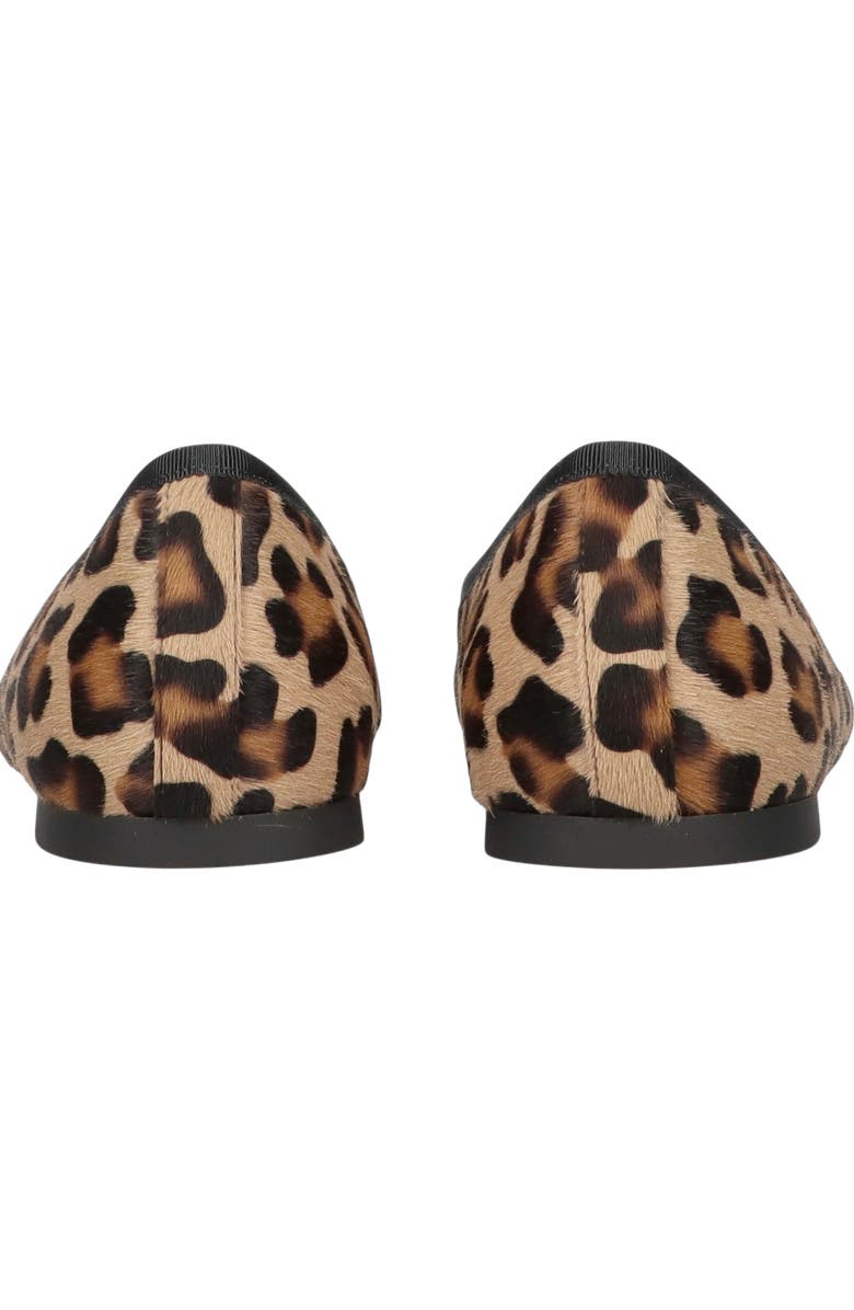 Pretty Ballerinas Round Toe Leopard Ballet Flat, Alternate, color, Black