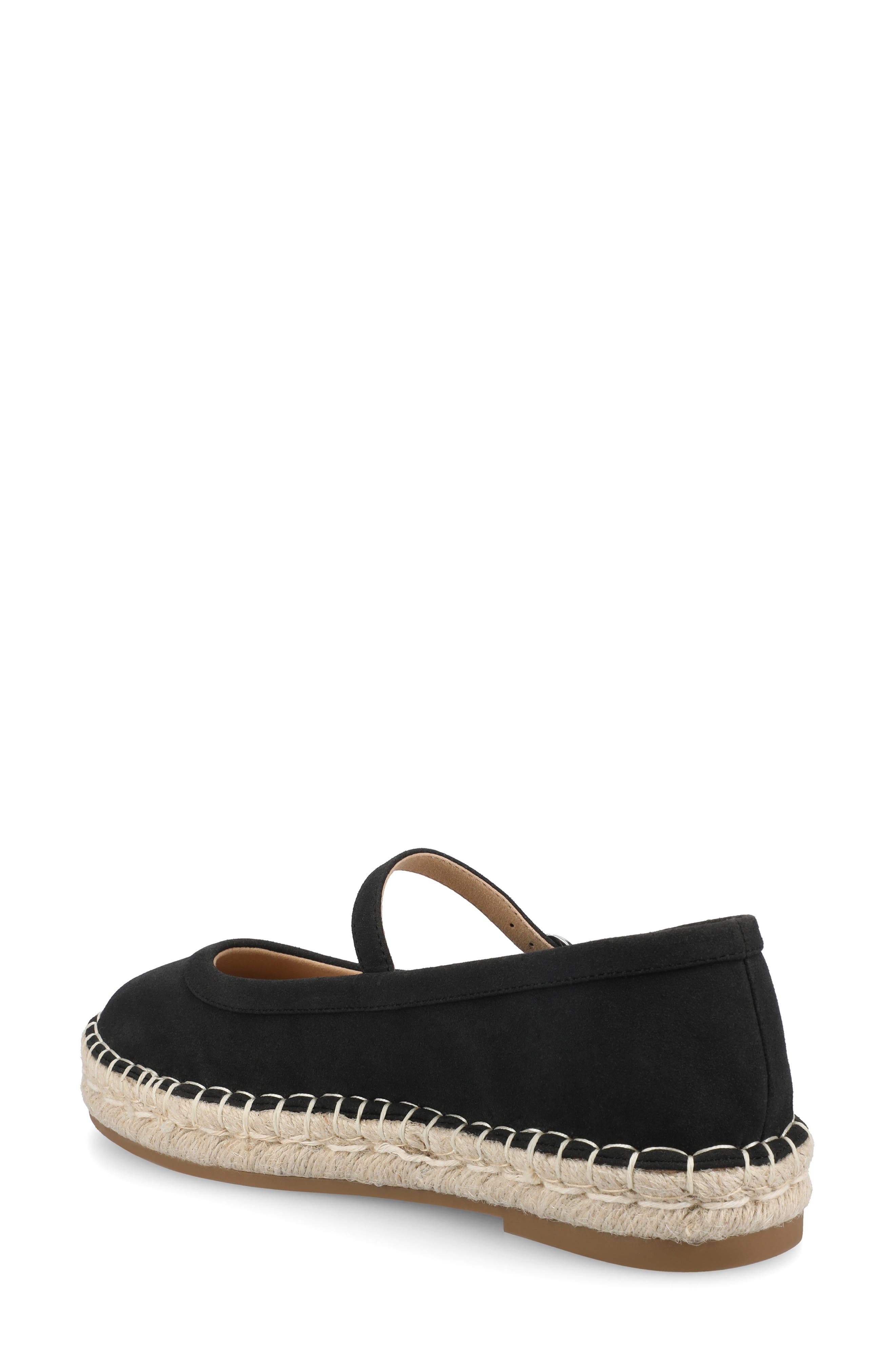 Journee Collection Kenzie Espadrille Flat, Alternate, color, Black