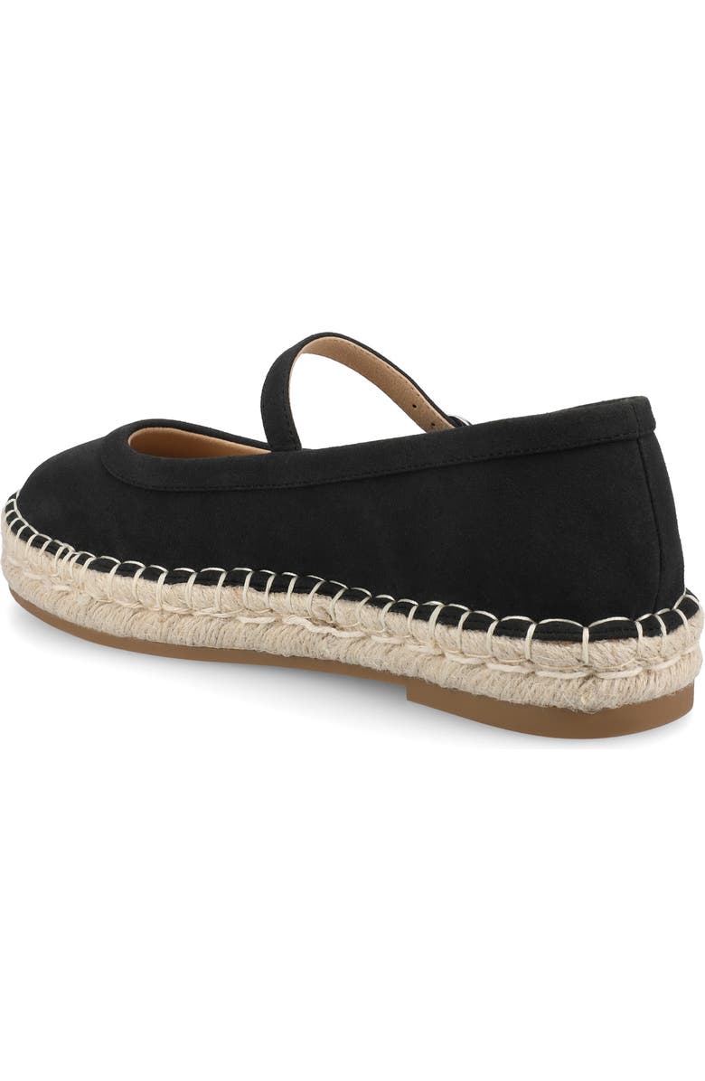 Journee Collection Kenzie Espadrille Flat, Alternate, color, Black