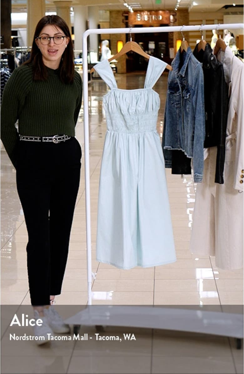 Smocked Waist Midi Dress, sales video thumbnail