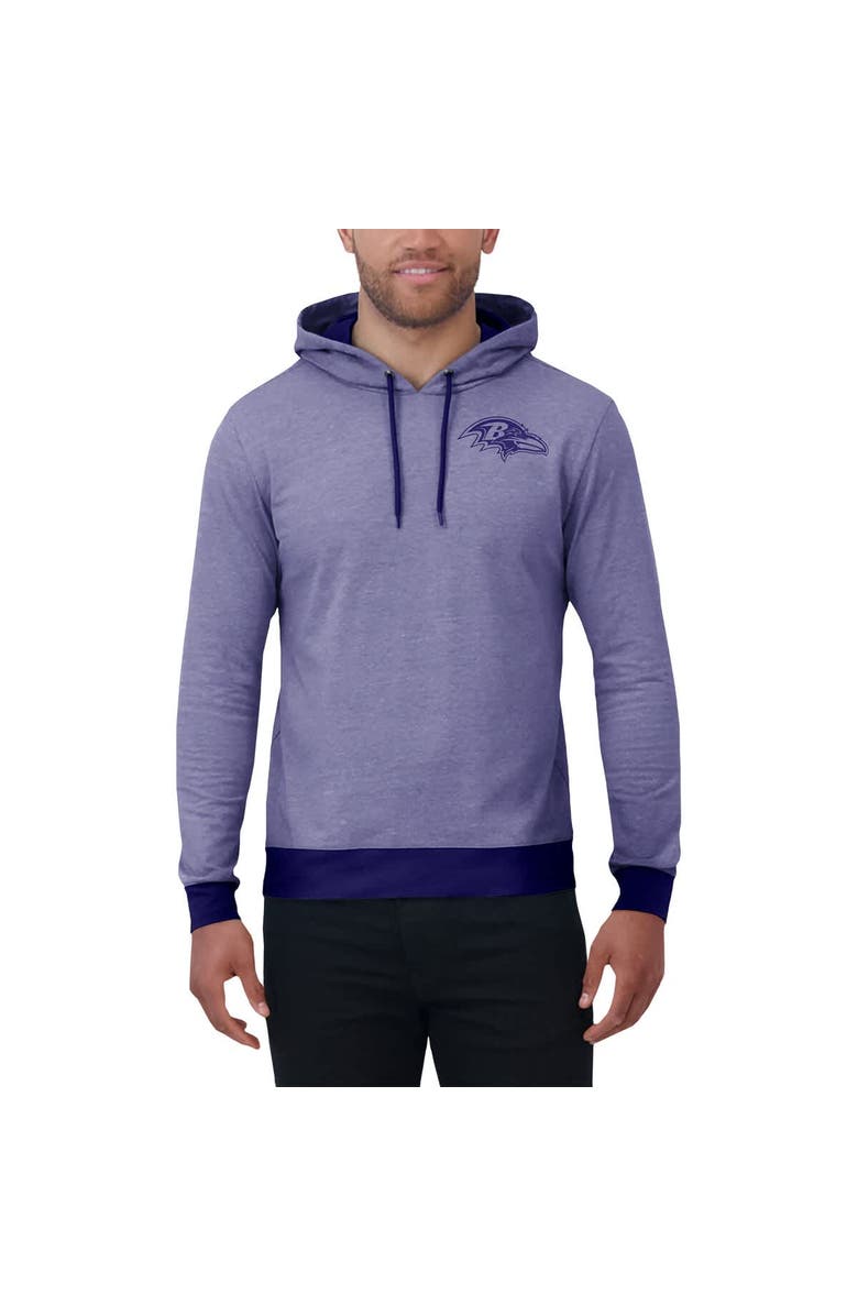 Darius Rucker Collection by Fanatics Men's Darius Rucker Collection by Fanatics Purple Baltimore Ravens Tonal Knit Pullover Hoodie, Alternate, color, Heather Purple