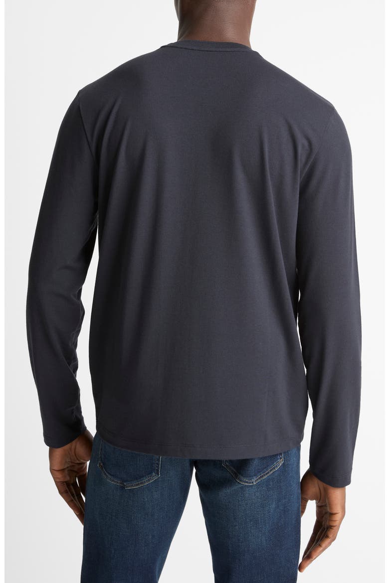 Long Sleeve Cotton & Modal Blend T-Shirt, Alternate, color, COASTAL