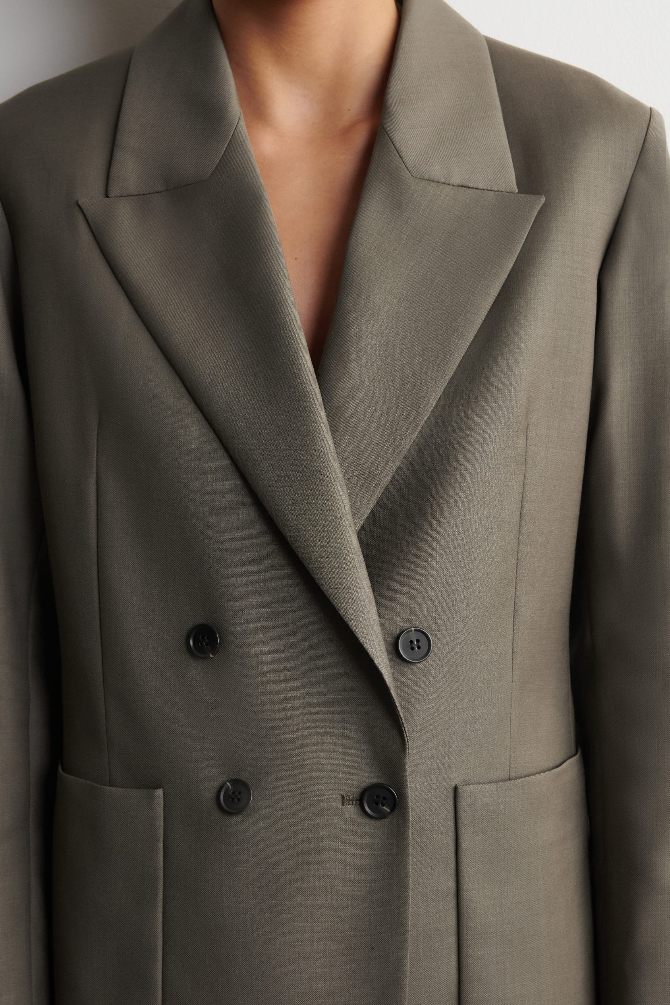 Double-Breasted Wool-Twill Blazer (Women) | Nordstrom