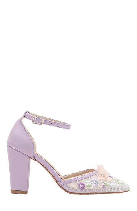 Ivy 3D Floral Lace High Heels