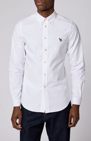 PS Paul Smith Zebra Badge Tailored Fit Organic Cotton Shirt