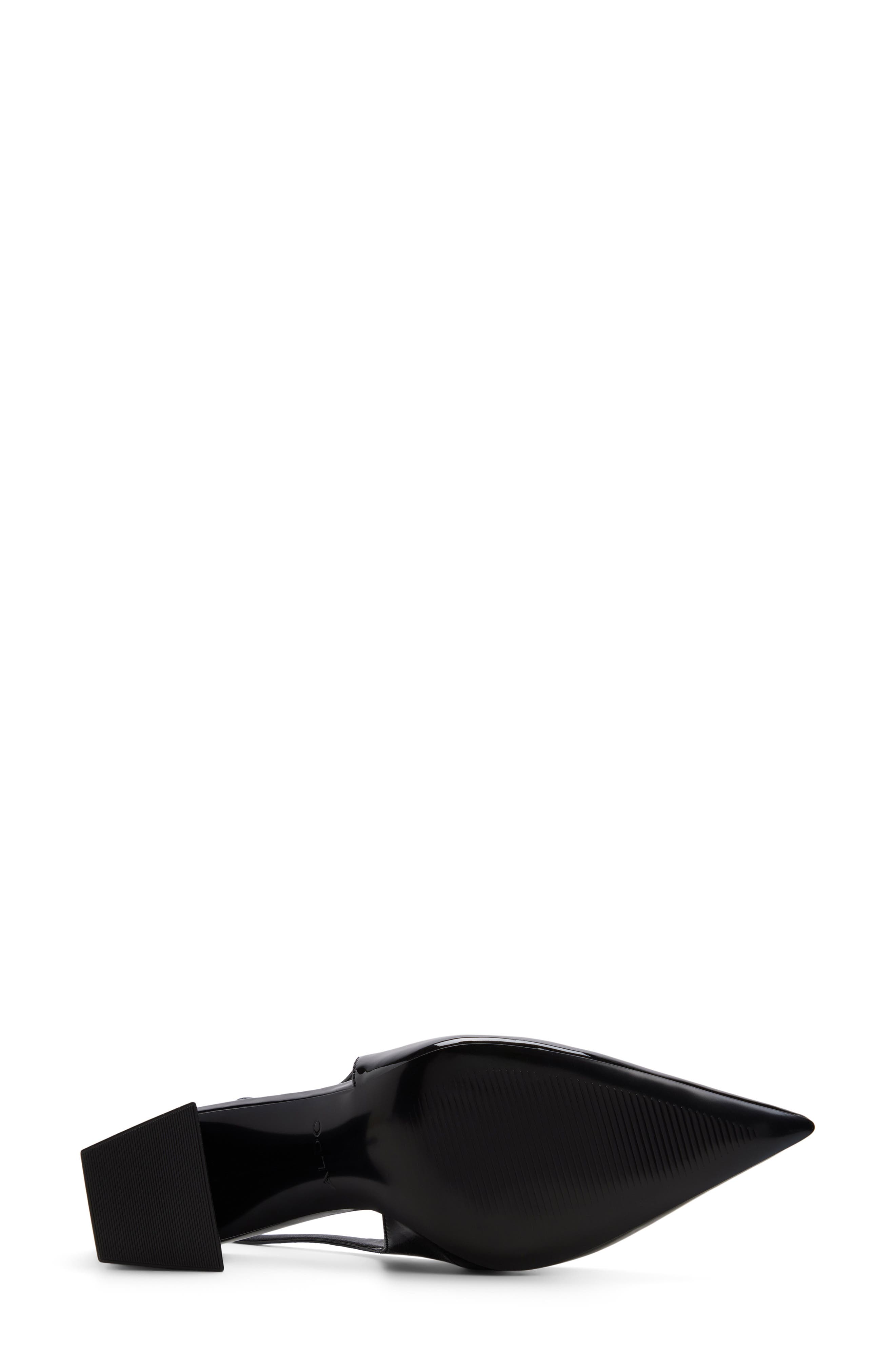 Jannette Slingback Pointed Toe Pump, Alternate, color, BLACK