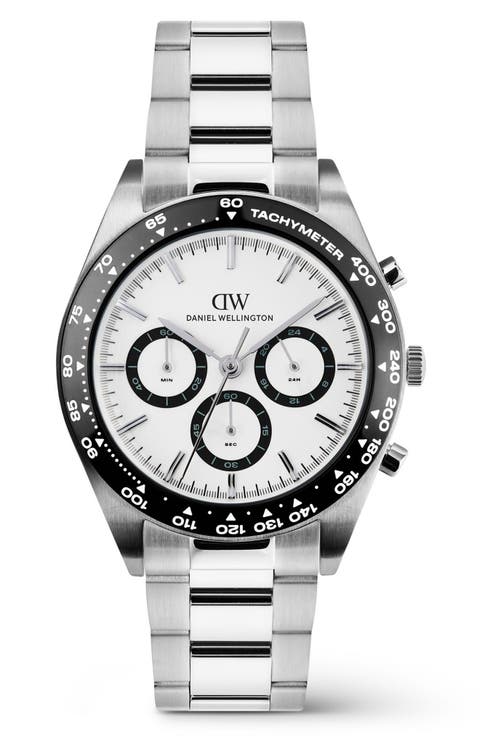 Iconic Tachymeter Chronograph Bracelet Watch, 42mm