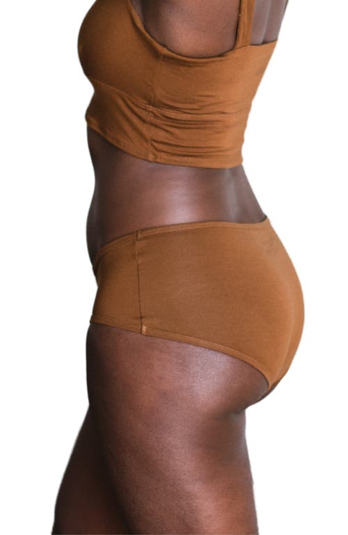Proclaim Mid-rise Ultra Soft Sustainable Briefs In Deep Nude