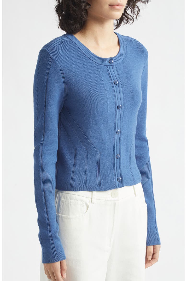 Vicki Crop Cardigan, Alternate, color, OCEAN