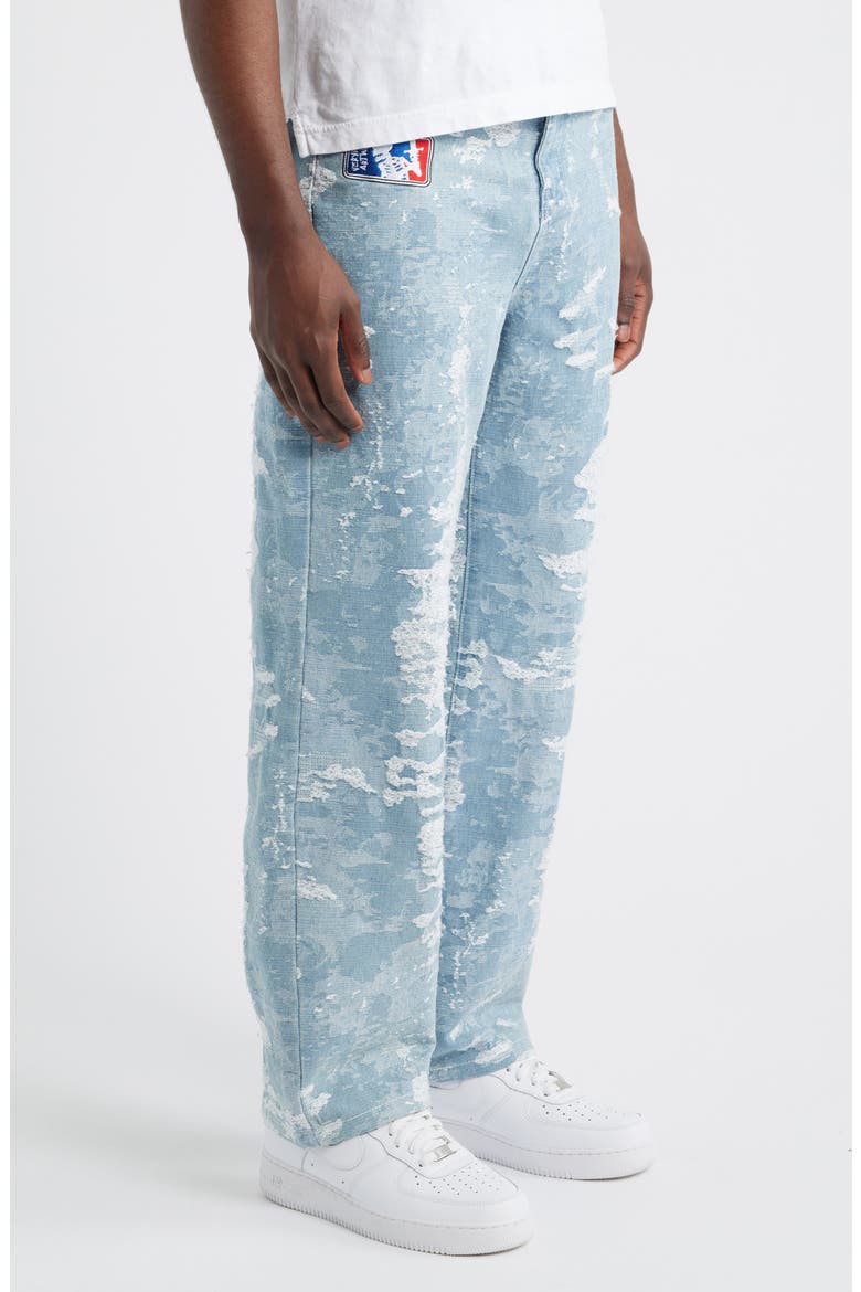 Skel/Sword Straight Leg Jeans, Alternate, color, BLUE