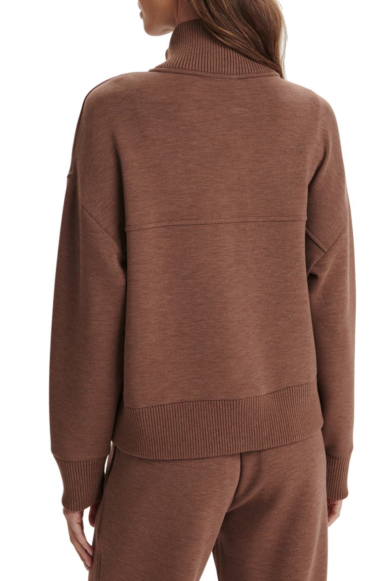 Sabrina DoubleSoft® Button-Up Sweatshirt, Alternate, color, GOLDEN BRONZE MARL