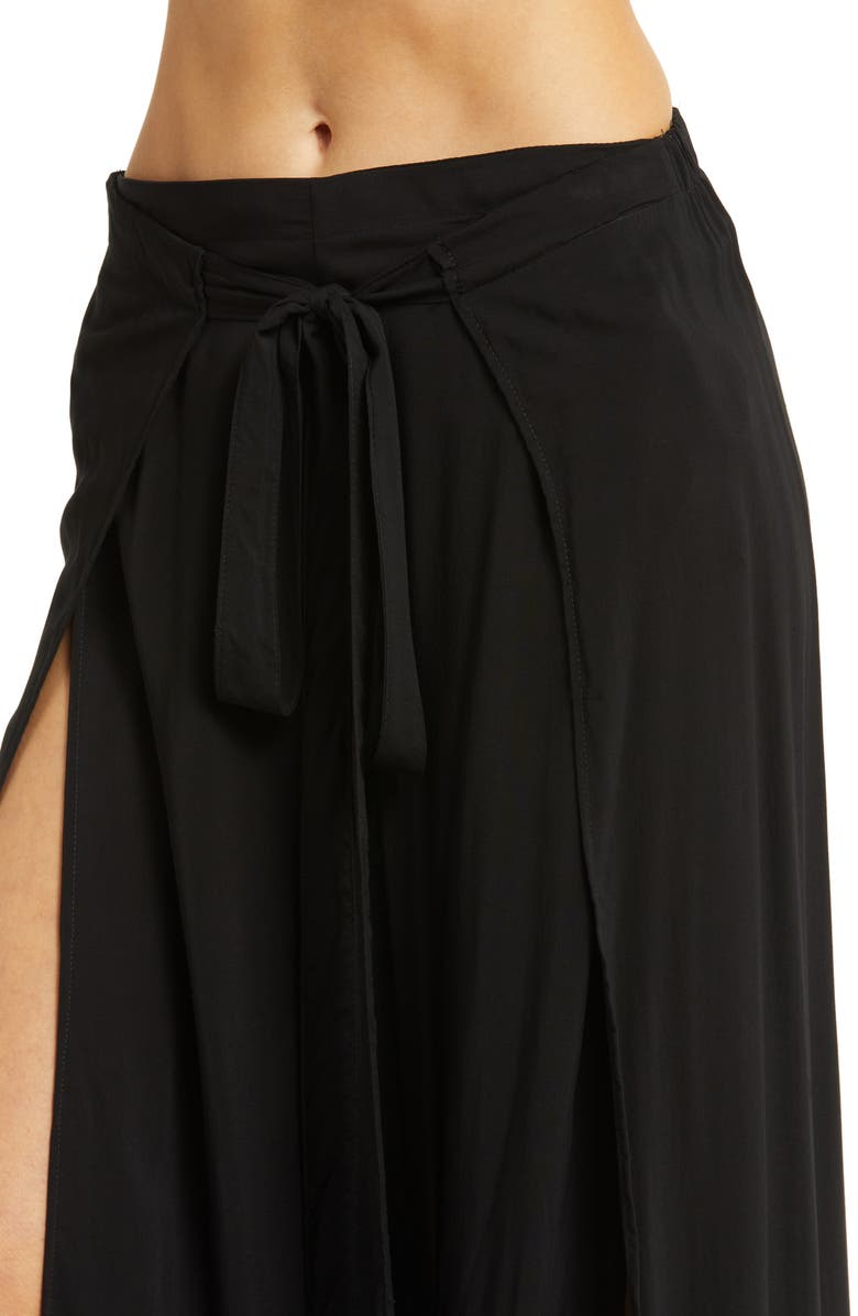 Elan Vented Wrap Cover-Up Pants, Alternate, color,