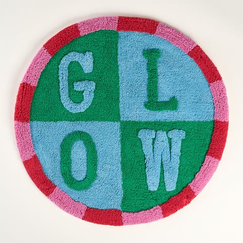 Punjab Glow 100% Cotton Bath Mat 27.5" Spa-Inspired