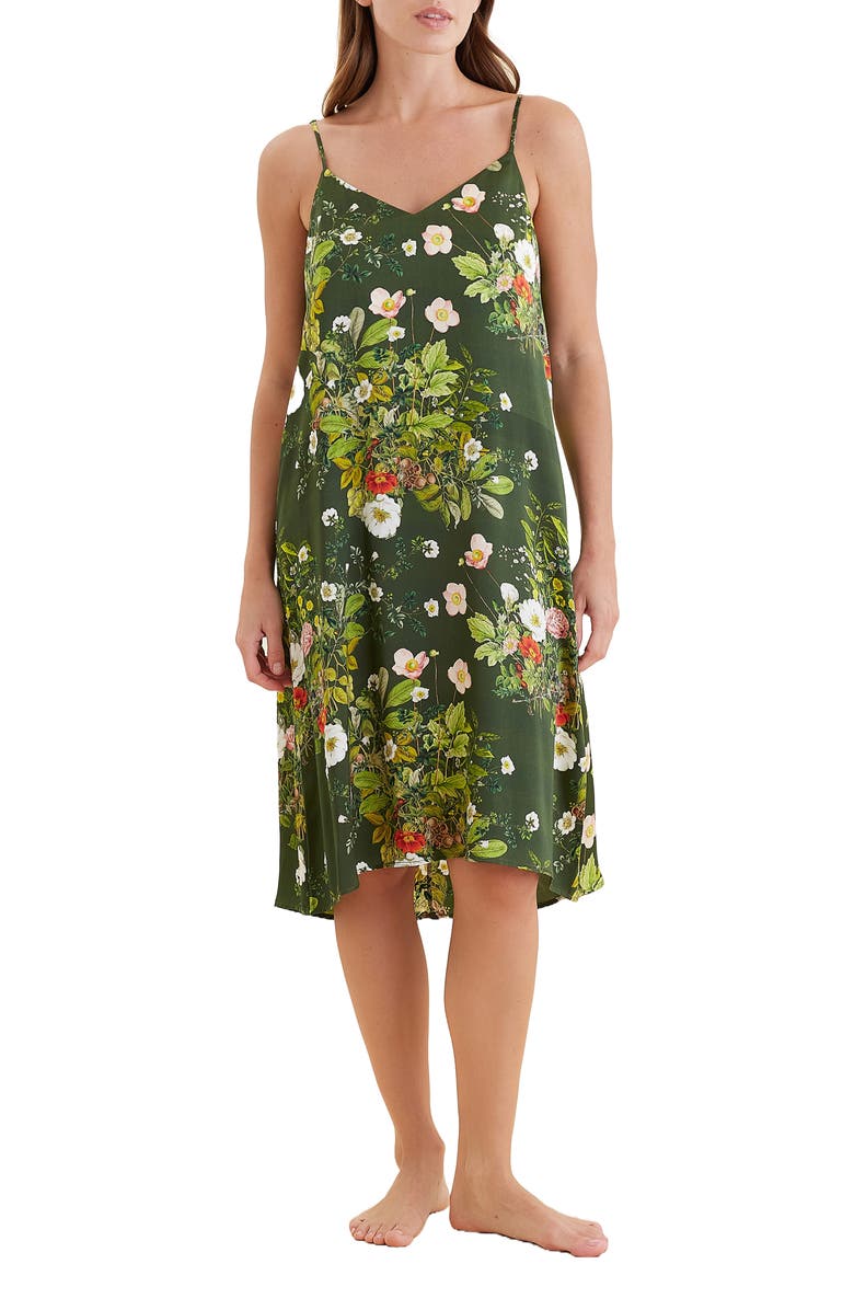 Papinelle x Karen Walker Love Letters Silk Nightgown, Main, color, 